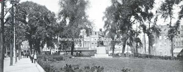 Noord-Holland, 1925, Amsterdam, Het Rembrandt-Plein. Het Rembrandt-Plein te Amsterdam