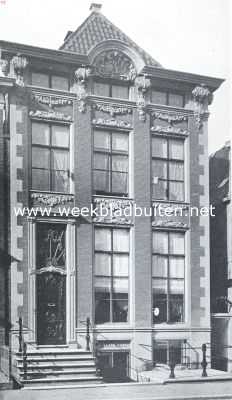 Groningen, 1925, Groningen, Fraaie gevels te Groningen. Gevel aan de Oude Ebbingestraat