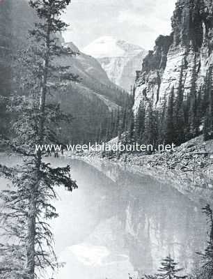 Canada, 1926, Onbekend, Lake Louise en Mount Lefroy in het Canadeesche Banff National Park