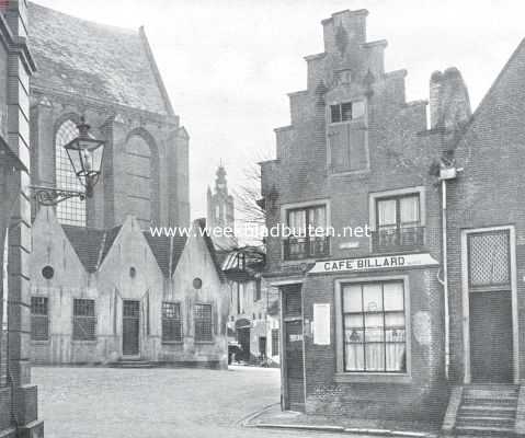 Utrecht, 1926, Amersfoort, Een aardig stadsgezicht bij de St. Joriskerk te Amersfoort
