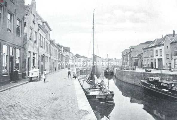 Noord-Brabant, 1926, Den Bosch, Havengezicht te 's Hertogenbosch. Links de Breede, rechts de Smalle Haven
