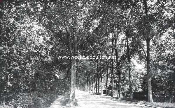 Noord-Holland, 1926, Laren, De straatweg tusschen Naarden en Laren nabij laatstgenoemd dorp