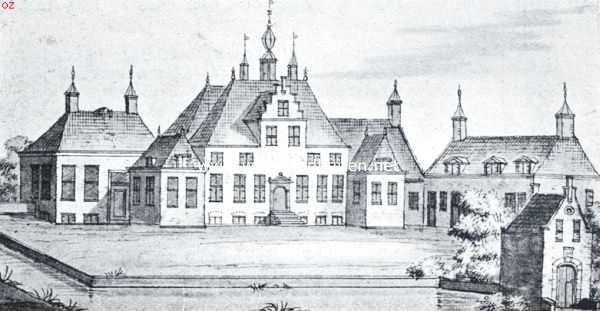 Friesland, 1926, Ijsbrechtum, Epema State in 1723. Naar een teekening van J. Stellingwerf in het Friesch Museum