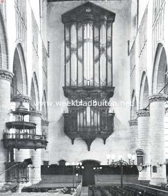 Twee vermaarde kerken van Leiden. Het orgel in de Pieterskerk