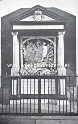 De St. Laurenskerk te Rotterdam. Grafmonument van Egbert. Meesz. Kortenaer