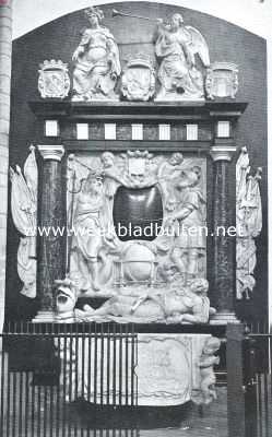 De St. Laurenskerk te Rotterdam. Grafmonument van Witte Cornelisz. De Witt