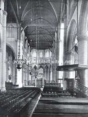 Het schip der St. Laurenskerk te Rotterdam, naar het oosten