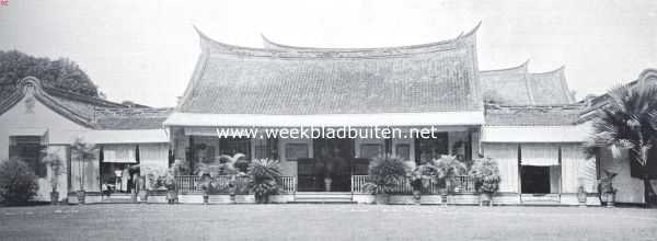 Indonesi, 1926, Onbekend, In en om Batavia en Weltevreden. Woning van den Majoor-Chinees op Molenvliet, den weg, die Oud-Batavia met Weltevreden verbindt