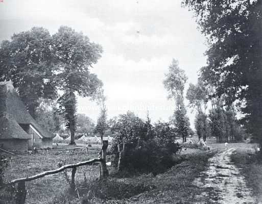 Drenthe, 1926, Gieten, Landweg bij Gieten