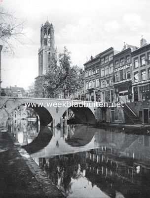 Utrecht, 1926, Utrecht, Utrecht. De Oude Gracht nabij de Maartensbrug