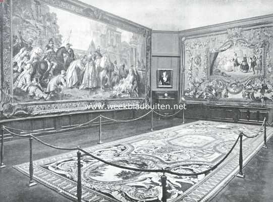 Onbekend, 1926, Onbekend, Zaal met gobelins behorende tot de retrospectieve tentoonstelling van Fransche kunst in het Rijksmuseum