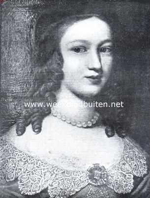 Portret van Madame de Sevign als jong meisje