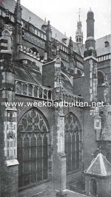 Gelderland, 1926, Arnhem, Dtail van een der zijmuren van de St. Eusebiuskerk