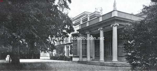 Zuid-Holland, 1926, Wassenaar, Het Huis de Paauw. De zuilengalerij van 1853