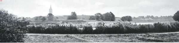 Noord-Holland, 1926, Naarden, Naarden's vestingwerken. Gezicht van den Bedekten Weg op bastion Turfpoort