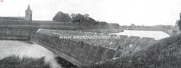 Naarden's vestingwerken. De Westbeer tusschen den weg naar het Ronduit en bastion Oud-Molen