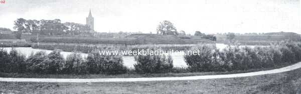 Naarden's vestingwerken. Gezicht van den Bedekten Weg op bastion Nieuw-Molen