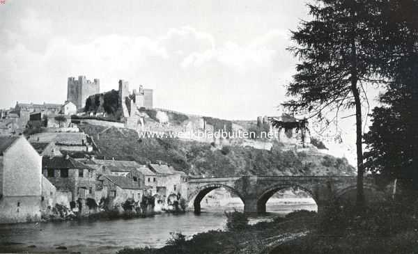 Engeland, 1926, Onbekend, Richmond Castle, gezien van de Swale Rivier