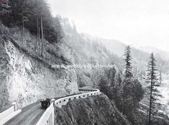 Amerika, 1926, Onbekend, De Columbia River highway. De Columbia River highway in den staat Oregon