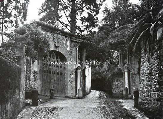 Itali, 1926, Florence, Voorpoort van de villa Nieuwenkamp aan den ouden weg naar Fisol bij Florence