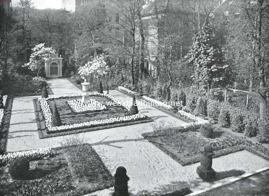 Noord-Holland, 1926, Amsterdam, De tuin van Amsterdam's burgemeesterswoning Heerengracht 502