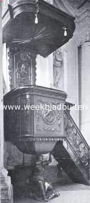 Zuid-Holland, 1926, Delft, Preekstoel in de Oud-Katholieke Kerk te Delft