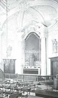 Zuid-Holland, 1926, Delft, Gezicht op het altaar in de Oud-Katholieke Kerk te Delft