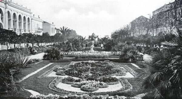 Frankrijk, 1926, Menton, Bloemen en tuinkunst aan de Rivira. Park te Menton