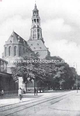 Groningen, 1926, Groningen, Gezicht op de A-Kerk te Groningen
