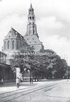 Gezicht op de A-Kerk te Groningen