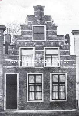 Zuid-Holland, 1926, Brielle, Gevel van een huis aan het Maarland te Brielle. Aangekocht door de Vereeniging 