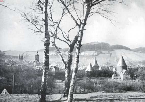 Duitsland, 1926, Goslar, Gezicht op Goslar en den Steinberg