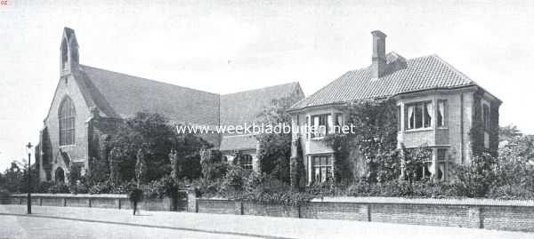 Haagsche Kerken. De Duinoordkerk met Pastorie