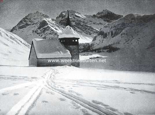Zwitserland, 1926, Onbekend, Kapel in het Sertigdal