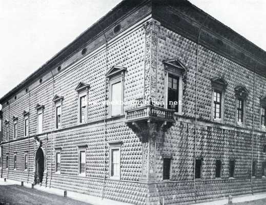 Itali, 1927, Ferrara, Ferrara in den tijd der Renaissance. Het Palazzo der Diamanti te Ferrara