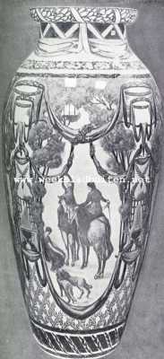 Frankrijk, 1927, Svres, De Manufacture Nationale de Svres. Vaas van nieuw hard porcelein. Naar het ontwerp van Jaulmes