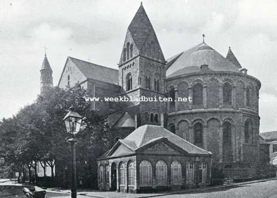 Limburg, 1927, Maastricht, Gezicht op het Koor der O.L. Vrouwekerk te Maastricht