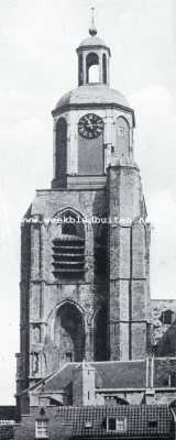 Noord-Brabant, 1927, Bergen op Zoom, De toren der Groote of St. Geertruidakerk te Bergen op Zoom