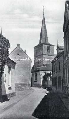 Limburg, 1927, Valkenburg, Merkwaardige gebouwen te Valkenburg. Gezicht op den toren der St. Nicolaaskerk te Valkenburg