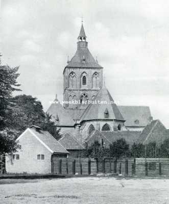 Overijssel, 1927, Oldenzaal, De  St. Plechelmuskerk te Oldenzaal, Koorzijde