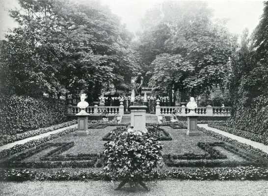 Noord-Holland, 1927, Amsterdam, De tuin achter het huis Heerengracht 458