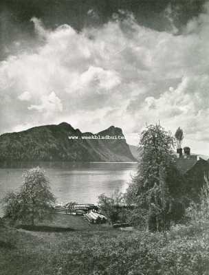 Zwitserland, 1927, Onbekend, Gezicht op den Brgenstock aan het Vierwaldsttter Meer