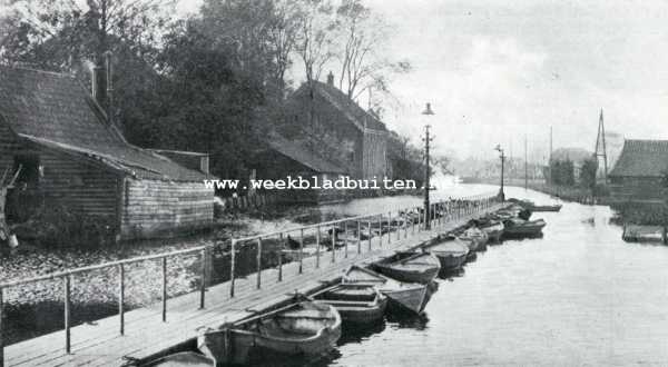 Noord-Holland, 1927, Amsterdam, Een landelijke idylle onder den rook van Amsterdam. Door de gemeente gebouwde aanlegsteiger bij de Jacob Marisstraat