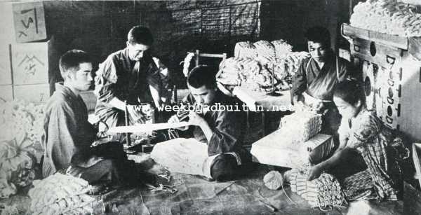 Japan, 1927, Onbekend, De Japansche zijdeteelt. De zijden draden worden in strengen gelegd