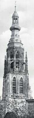 Noord-Brabant, 1927, Breda, De Groote Kerk te Breda.  De toren der Groote Kerk te Breda
