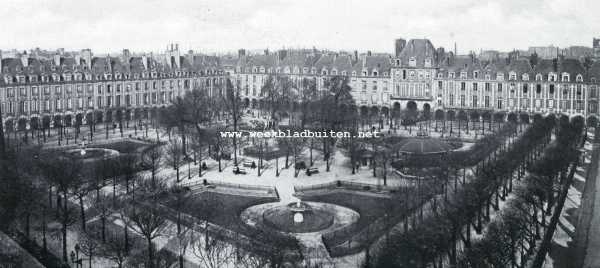 Frankrijk, 1927, Parijs, Le Marais en La Place des Vosges te Parijs. De Place des Vosges, vroeger Place Royale, te Parijs