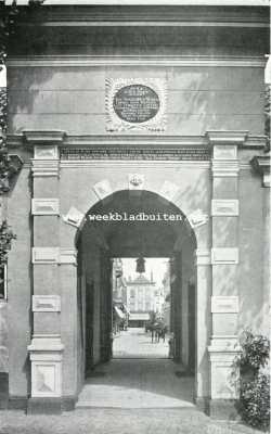 Groningen, 1927, Groningen, Gasthuizen te Groningen. Poort van het Heilige Geest- of Pelstergasthuis te Groningen (binnenzijde)