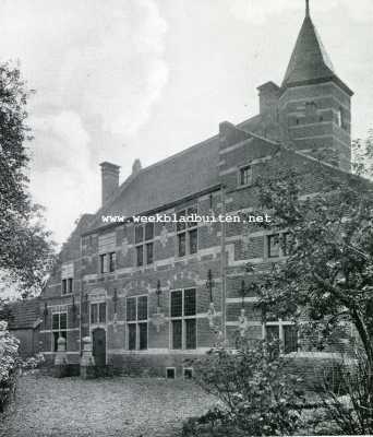 Zuid-Holland, 1928, Schelluinen, Om en bij de Giessen. De Noordelijke gevel van de pastorie te Schelluinen