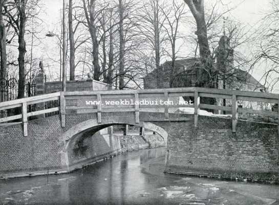 Zuid-Holland, 1928, Rijswijk, Rijswijk bij Den Haag. De brug over de Rijswijksche Vaart, met het Huis te Hoorn op den achtergrond