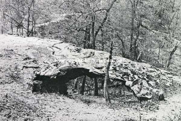 Amerika, 1928, Onbekend, De natuurschatten van het Ozark-gebergte. Natuurlijke brug nabij Eureka Springs (Arkansas)